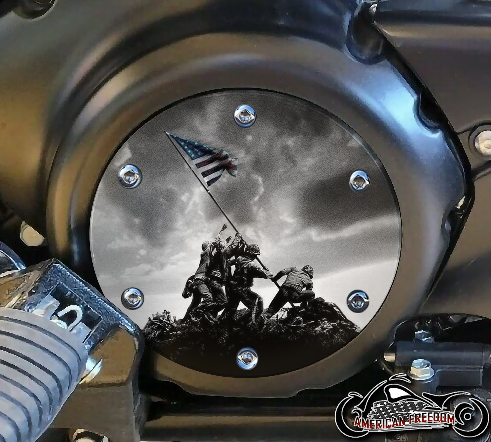 SUZUKI M109R Derby/Engine Cover - Iwo Jima